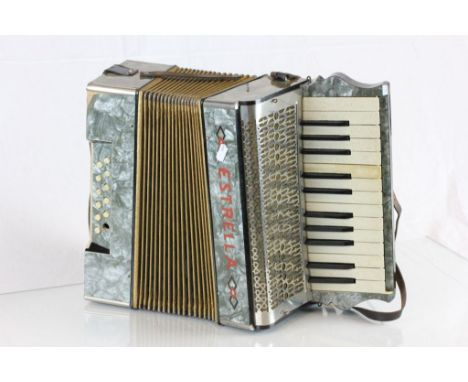 Vintage boxed Estrella Accordian