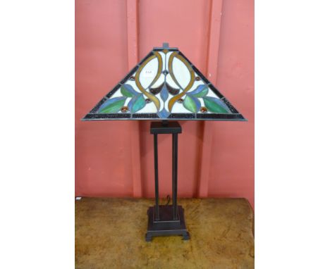 A Tiffany style table lamp