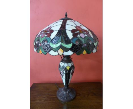 A Tiffany style table lamp