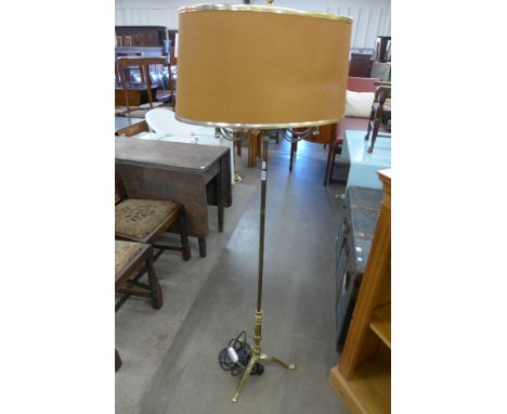 A brass standard lamp