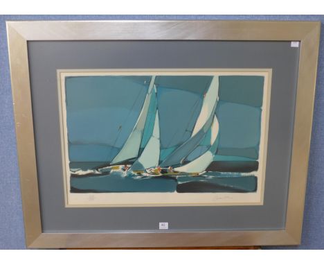 A Michel Bez signed limited edition print, framed