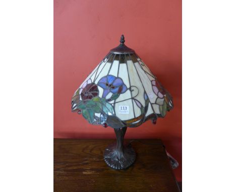 A Tiffany style table lamp