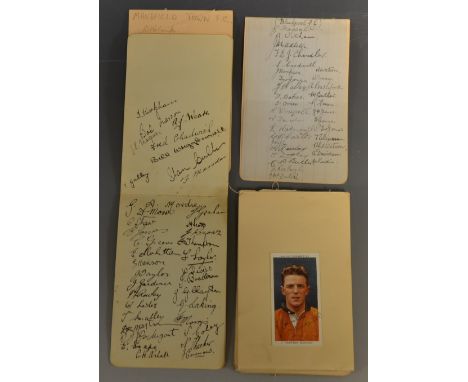 Sporting Interest - Football Autographs 1935-36 season, Blackpool F C, signed in ink with thirty three signatures inc S Wasse