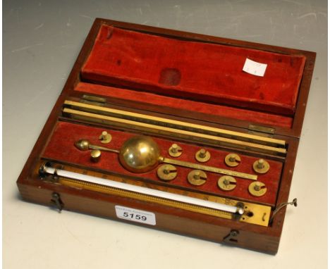 A Sikes Hydrometer, L Lumley &amp; Co, The Minories, London, cased