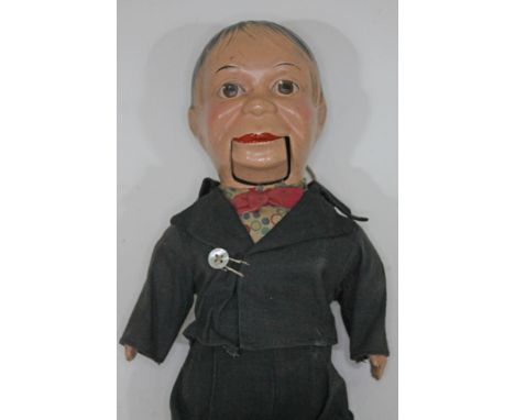 A small vintage ventriloquist dummy, height 43cm.  