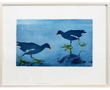 * JANE LEE, MOORFEET limited edition etching on paper, signed, titled and numbered 3/20mounted, framed and under glassimage s