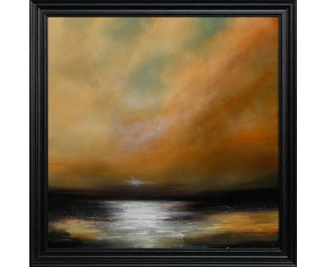 * DARREN SCOTT, WARM LIGHT oil on board, signed, titled and dated 2024framed and under glassimage size 60cm x 60cm, overall s