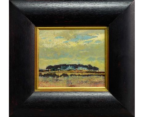 * GORDON HOPE WYLLIE RSW (SCOTTISH 1930 - 2005), EVENING LIGHT mixed media on board, signedframed and under glassimage size 1