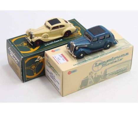 Lansdowne Models group of two 1/43 scale miniatures to include an LDM42 1948 Wolseley 18/85 series 3 saloon, an LDM29 1935 Tr