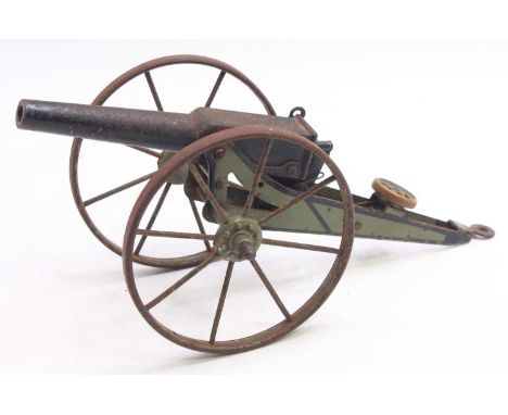 Marklin Tinplate Artillery Field Gun Canon , loose example with age-related wear