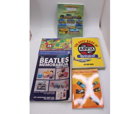 A collection of toy and model collecting hard and soft backed books to include The Beatles Memorabilia Price Guide, The Bumpe