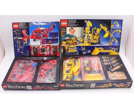 Lego Technic group of 2 sets to include; No.8862 Farming Set together with a No.8856 Helicopter set, both examples are partia