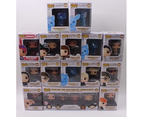 Funko Pop Vinyl group of 15 mostly Harry Potter related figures and sets to include; No.91 Harry Potter, No.98 Cho Chang, No.