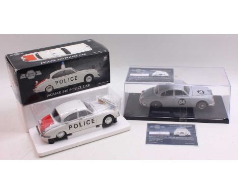 Model Icons 1/18th scale group of 2 boxed Limited Edition models to include; a Jaguar 240 Staffordshire County and Stoke On T