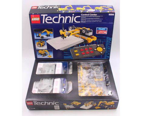 Lego No.8094 Control Center Set containing a partially built example with battery operated controller and others, unchecked i