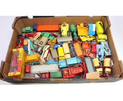Dinky, Corgi and others, 2 trays containing loose and playworn diecast to include; No.449 Chevrolet El Camino, No.480 Bedford