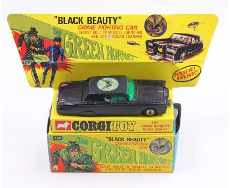 Corgi Toys No. 268 The Green Hornets 'Black Beauty', black body with green windscreen, Green Hornet transfer, no secret instr