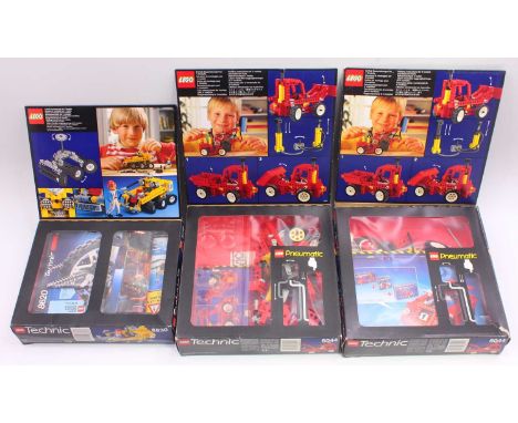 Lego Tehnic group of 3 sets to include; No.8044 Universal set with Pneumatic Lego, No.8830 Universal Set and a No.8044 Univer