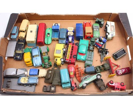 Dinky, Spot-On, Corgi Toys and others, Collection of Loose and playworn diecast to include; Austin Healey, Aston Martin, Aust