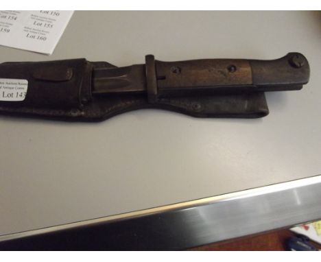 German mauser bayonet with frog and scabbard 