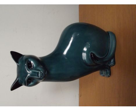 Large Poole pottery cat 