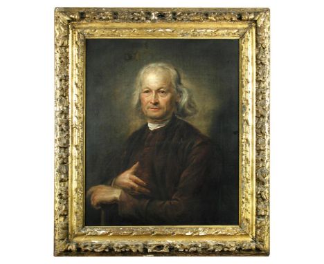 Balthasar Denner (German, 1685-1749) Portrait of a gentleman in a brown coat oil on canvas 72 x 59cm (28 x 23in) Provenance: 