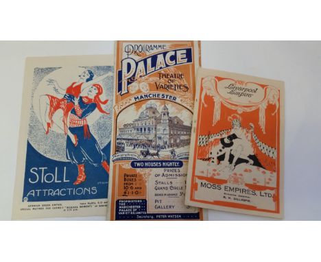 MAGIC, theatre programmes, 1900s-1930s, inc. Gali-Gali, Travis, Linga-Singh, Cardini, Tomio &amp; Val, Carlton, The Great Car