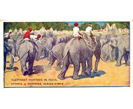 HUDDEN, Sports and Pastimes, No. 9 Elephant Hunting, EX