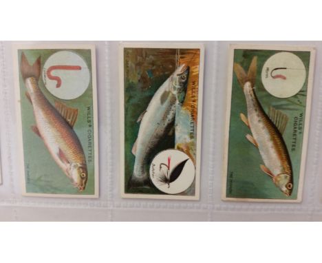 WILLS, complete (4), Fish &amp; Bait, Allied Army Leaders, Cricketers 2nd, The Worlds Dreadnoughts, G to VG, 175