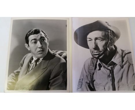 CINEMA, actors, original portrait stills, inc. Al Reid, Michael Rennie, Ritz Brothers (film still), mainly 8 x 10, G to VG, 1