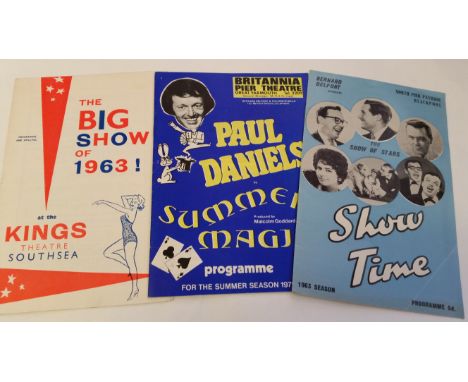 MAGIC, theatre programmes, inc. ventriloquists, 1960s onwards, pantomimes and variety shows, inc. Desmond King, Ravel &amp; C