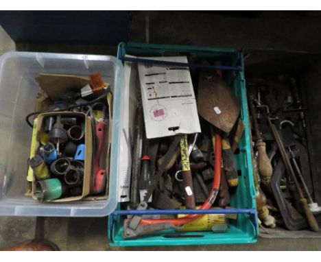 Five trays of tools etc.