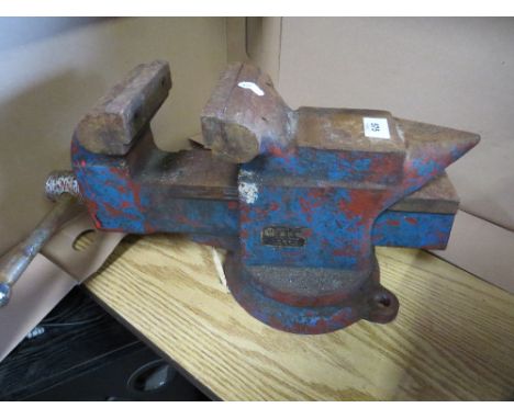 An engineers swivel bench vice