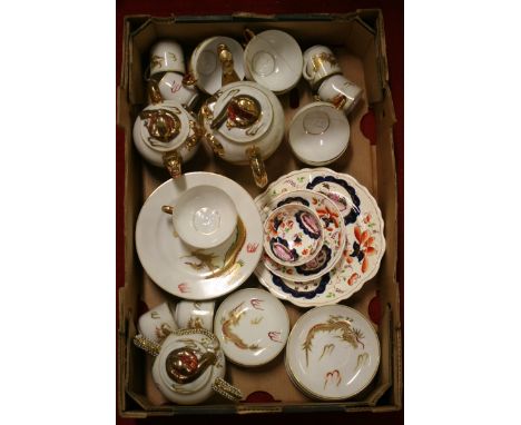 A Japanese tourist ware eggshell part tea service, etc.