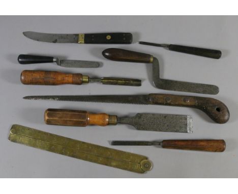 A collection of Victorian carpenters tools.