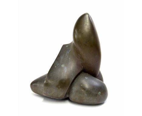 Helaine Blumenfeld OBE (American born 1942) - bronze abstract sculpture, initialled and numbered 1/6, 16" high**Artist' Resal