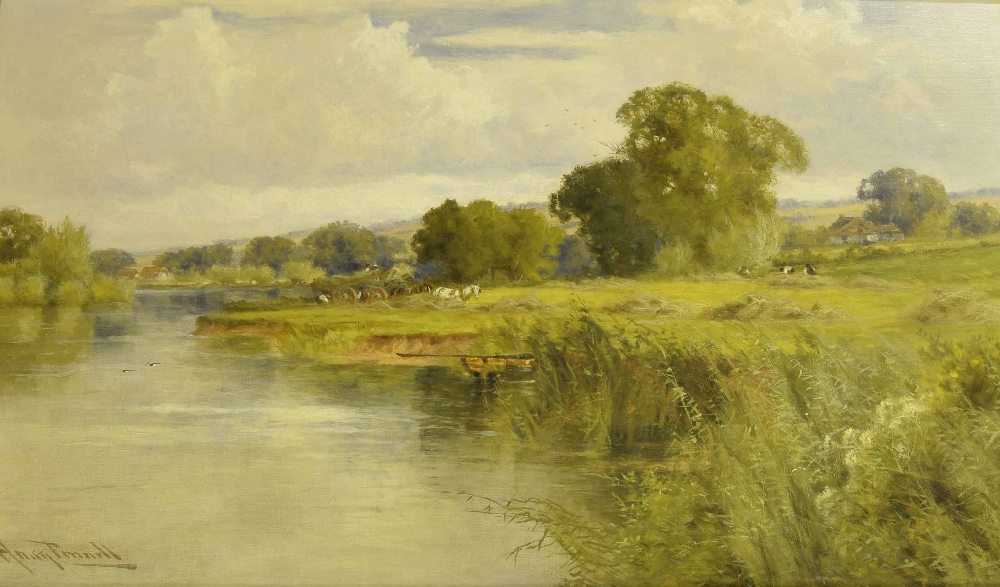 Harry Pennell A.R.C.A (1879-1934) - River Landscape with Figures ...