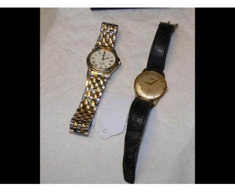 A vintage gents Longines wrist watch in original box, together with a Rotary gents wrist watchCONDITION REPORTlongine marked 