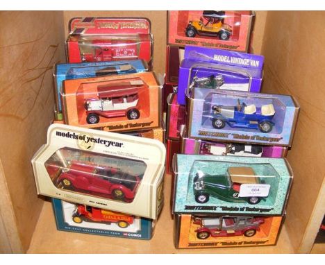Twenty die cast model vehicles - mostly Matchbox Models of Yesteryear 