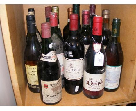 Sixteen bottles of vintage wine CONDITION REPORT.
