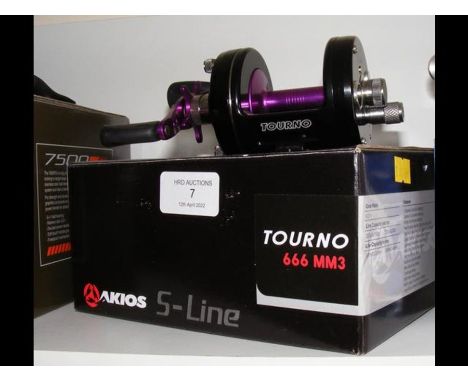 A Tourno model 666MM3 multiplier reel (boxed)