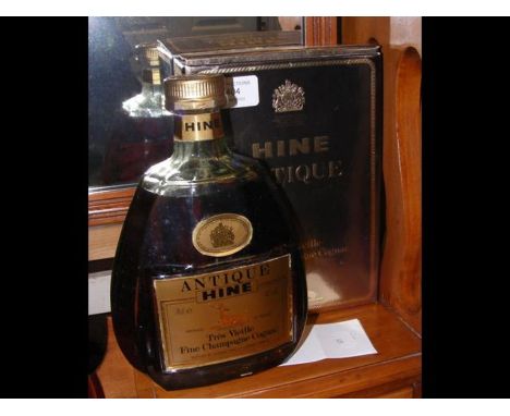 An unopened box of Hine vintage champagne cognac with original box