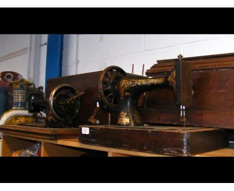 Two vintage sewing machines 