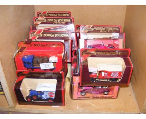 Twenty die cast model vehicles - mostly Matchbox Models of Yesteryear 