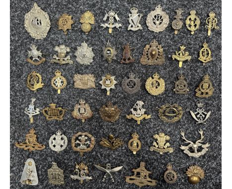 WW2 British Cap Badge Collection to include: Argyl &amp; Sutherland Highlanders, Army Service Corps, Royal Fusiliers, 9th Lan
