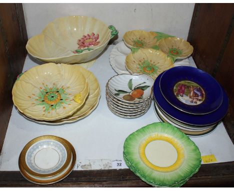 SECTION 32. A collection of assorted ceramics including Carlton ware, Royal Worcester Evesham scallop shaped dishes, and othe