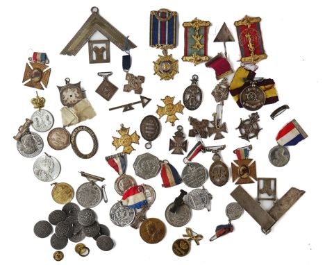 A COLLECTION OF ARMY TEMPERANCE AND OTHER MEDALS (QTY)To include; two ATA 6 examples, also Freemasonry awards, Buffaloes, two