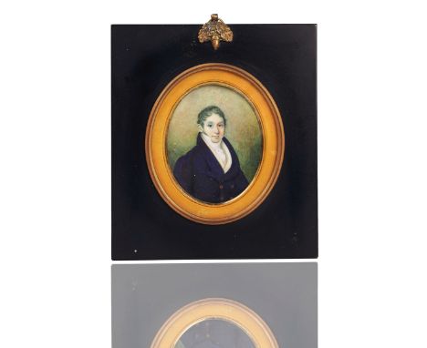 A GROUP OF FIVE PORTRAIT MINIATURES AND TWO SILHOUETTES (7)First half 19th CenturyMost painted on ivory with watercolour, inc