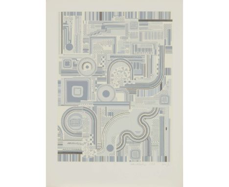  EDUARDO PAOLOZZI K.B.E., R.A., H.R.S.A. (SCOTTISH 1924-2005) UNTITLED (GREY), 1974 Screenprint, XVIII/L, signed, dated and e