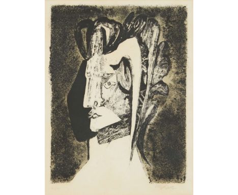  ROBERT COLQUHOUN (SCOTTISH 1914-1962) HEAD OF ABSALOM, 1959 Lithograph, 46/50, signed and numbered in pencil to margin the i
